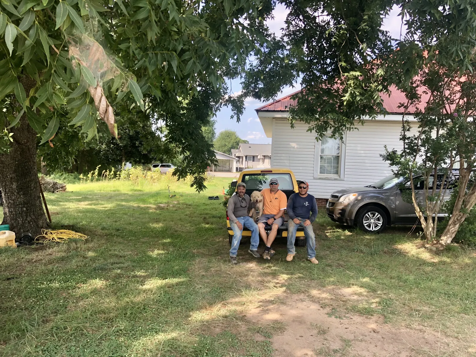 Residential underground utility boring with minimal surface disruption Greenville Spartanburg SC
