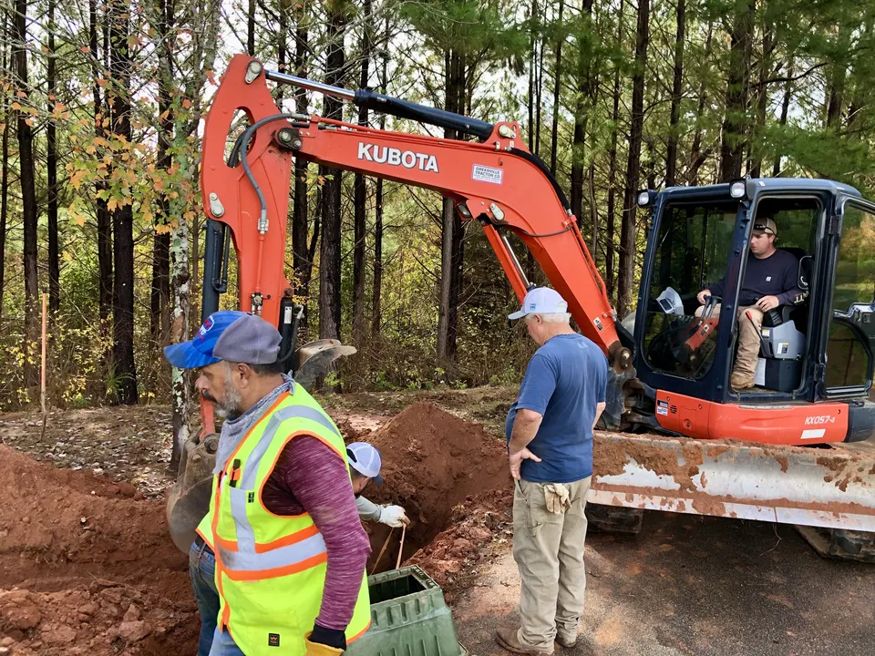 Underground electric conduit placement by Sloan Underground Construction in South Carolina